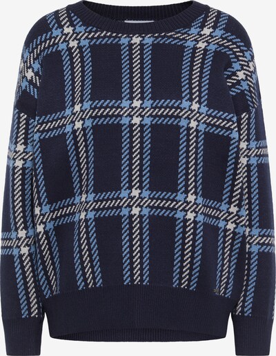 usha BLUE LABEL Sweater in Navy / Light blue / Off white, Item view