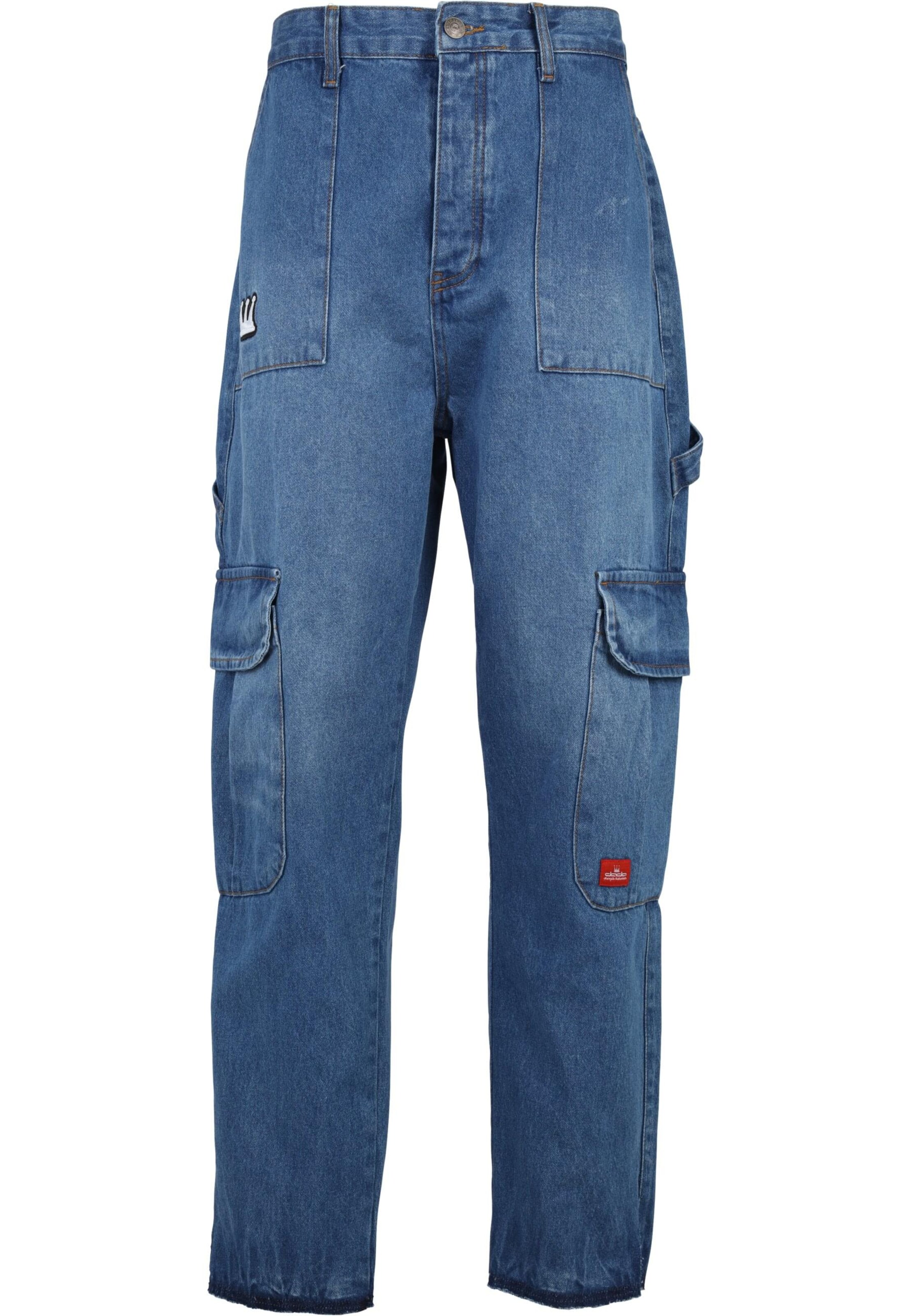 Dada Supreme Loosefit Džíny s kapsami – modrá: přední strana