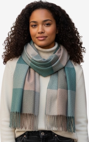 Kumixi Scarf 'Fransen' in Green: front