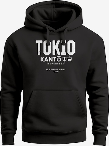 Neverless Sweatshirt 'Tokio' in Black: front