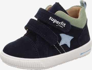 SUPERFIT Lära-gå-sko 'Moppy' i blå: framsida