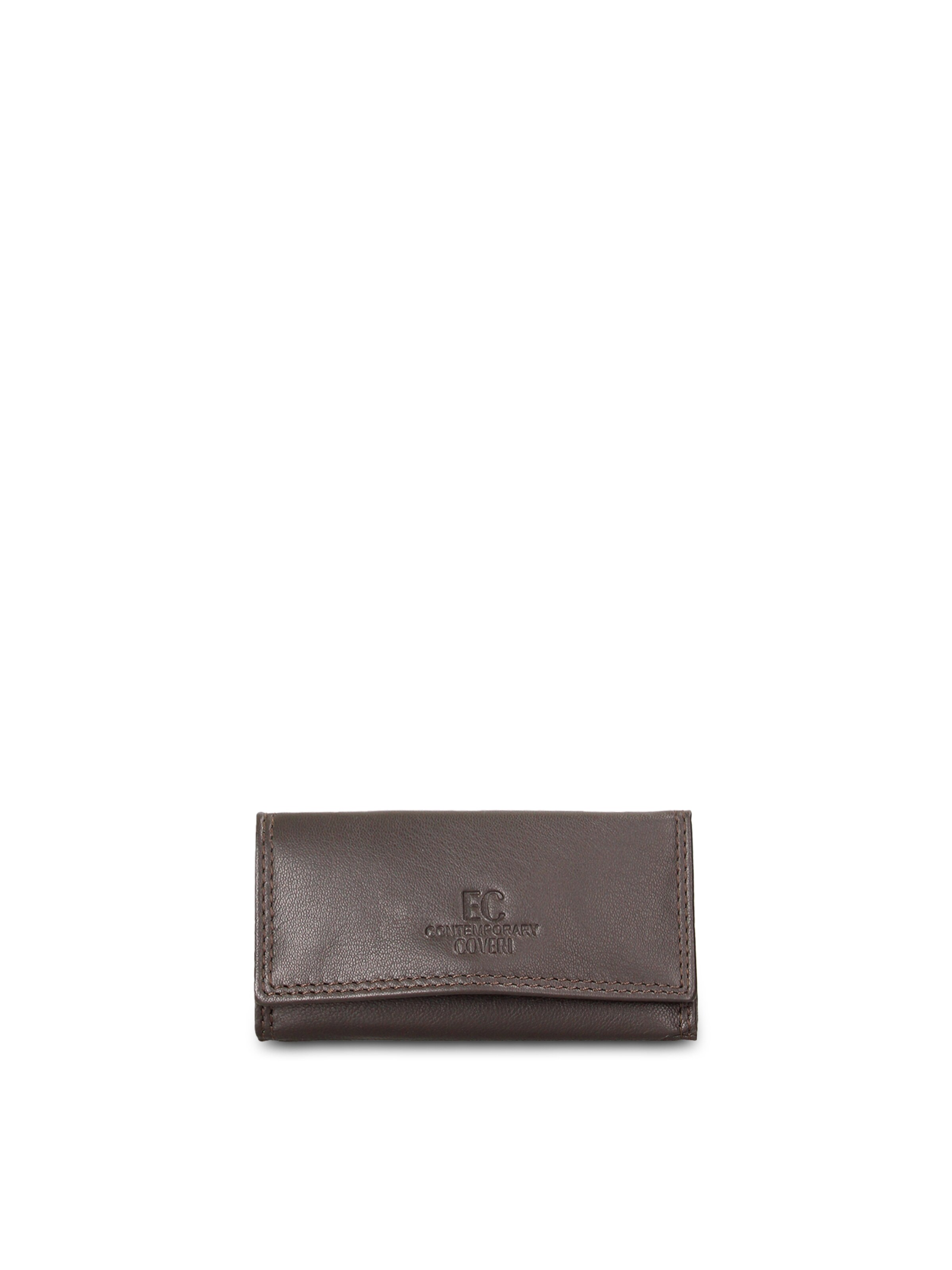 Portamonete di Coveri Collection in marrone: frontale