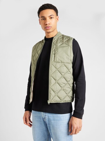 JACK & JONES Vest 'KARL' in Green: front