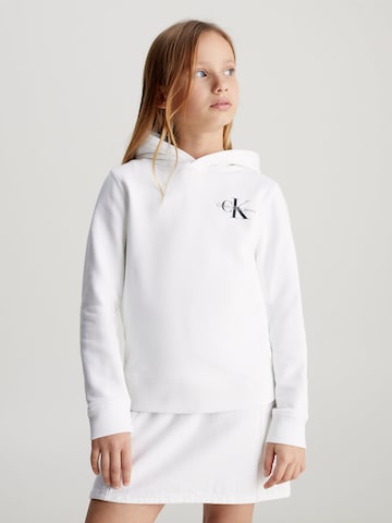 Calvin Klein Jeans Sweatshirt in White: front