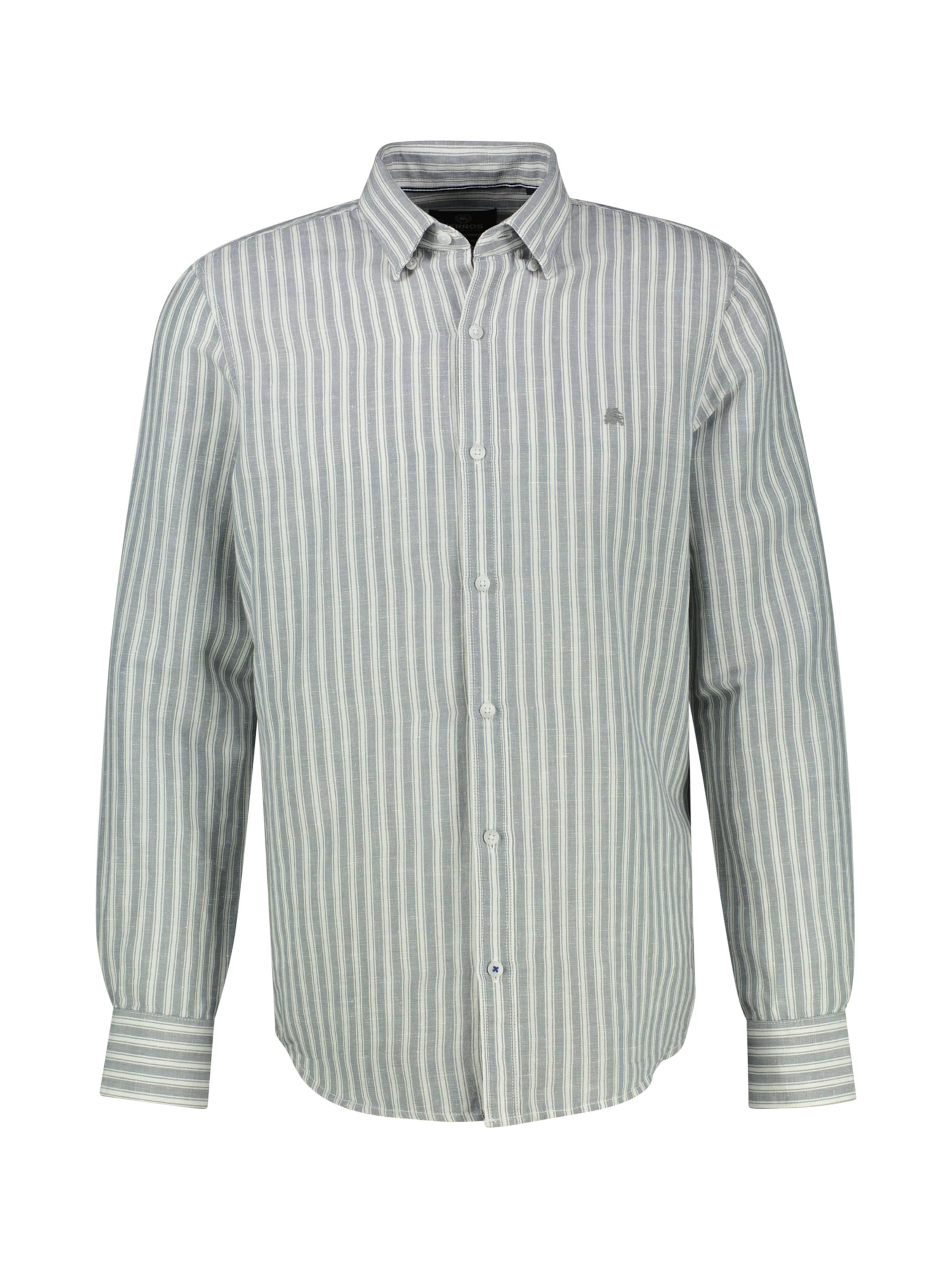 LERROS Button Up Shirt in Grey: front