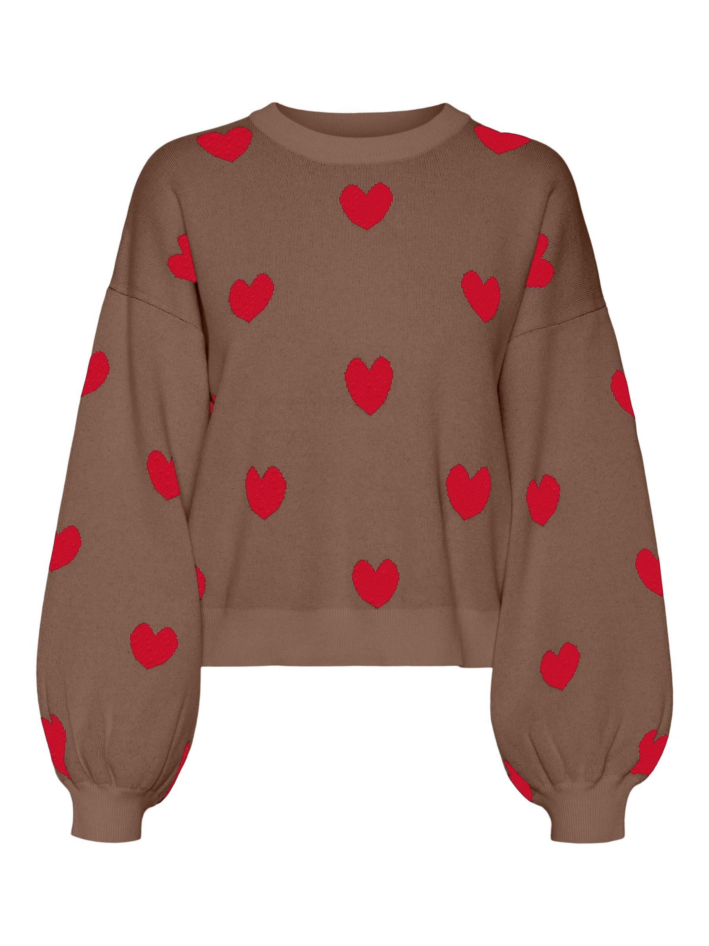 VERO MODA Pullover 'VMSOMEONE' in Braun: Vorderseite