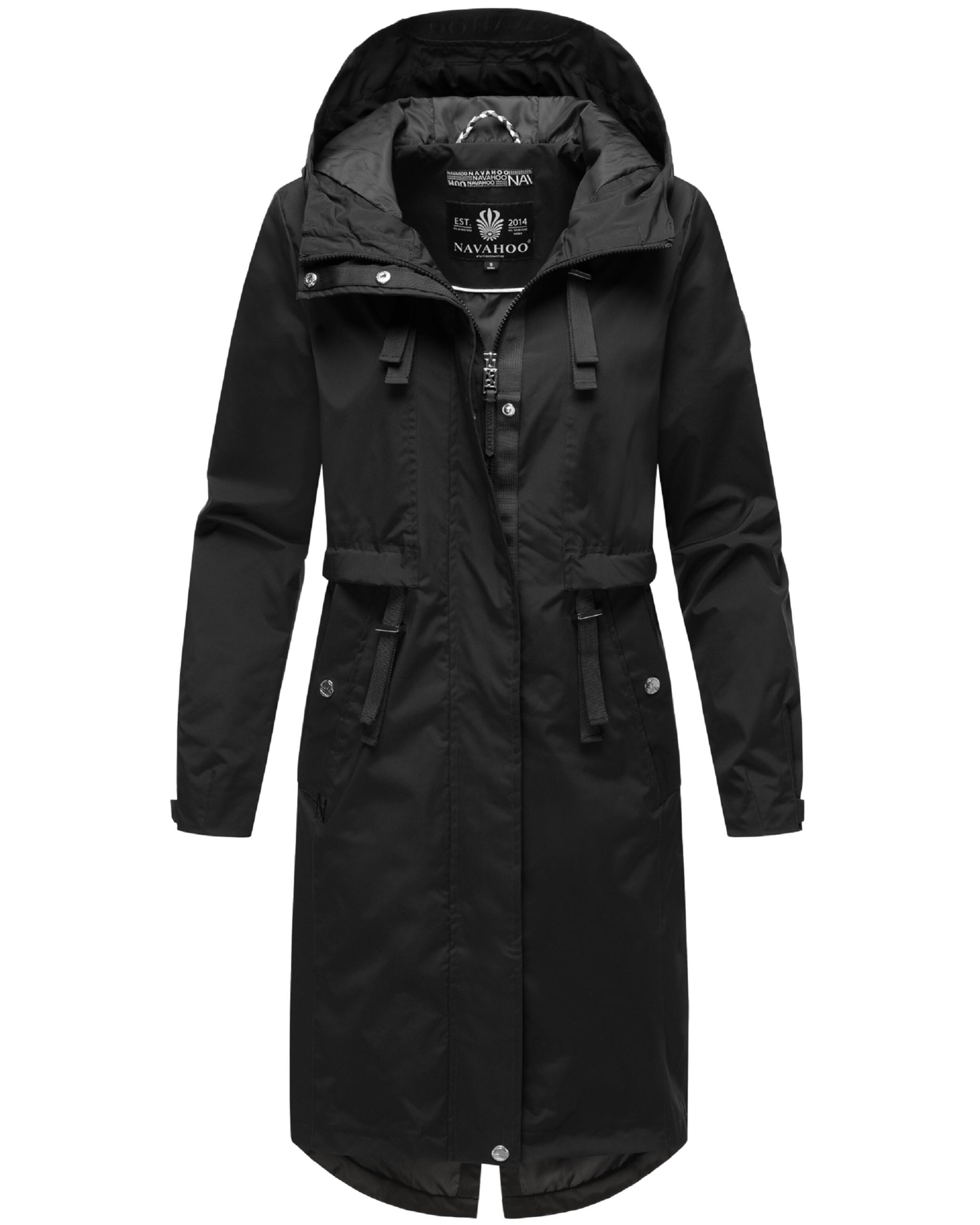 Cappotto funzionale 'Silberperlee' di NAVAHOO in nero