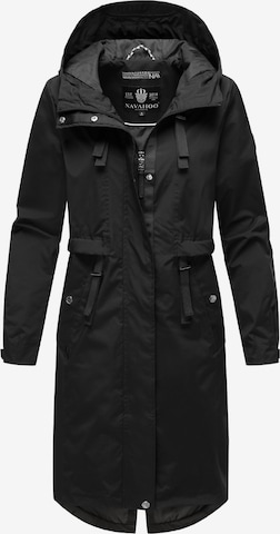 NAVAHOO Raincoat 'Silberperlee' in Black