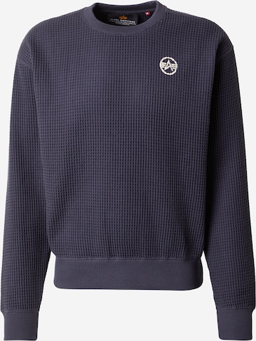 Sweat-shirt 'Studio' ALPHA INDUSTRIES en bleu : devant