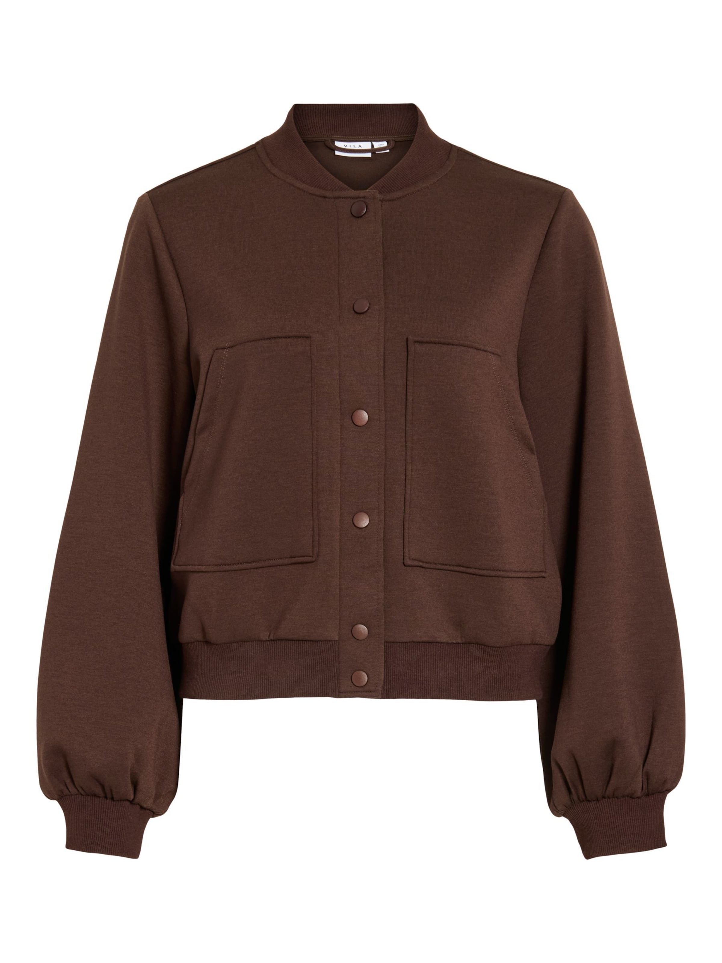 VILA Veste mi-saison en marron, Vue avec produit