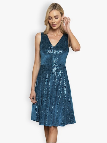 HotSquash Společenské šaty – modrá: přední strana