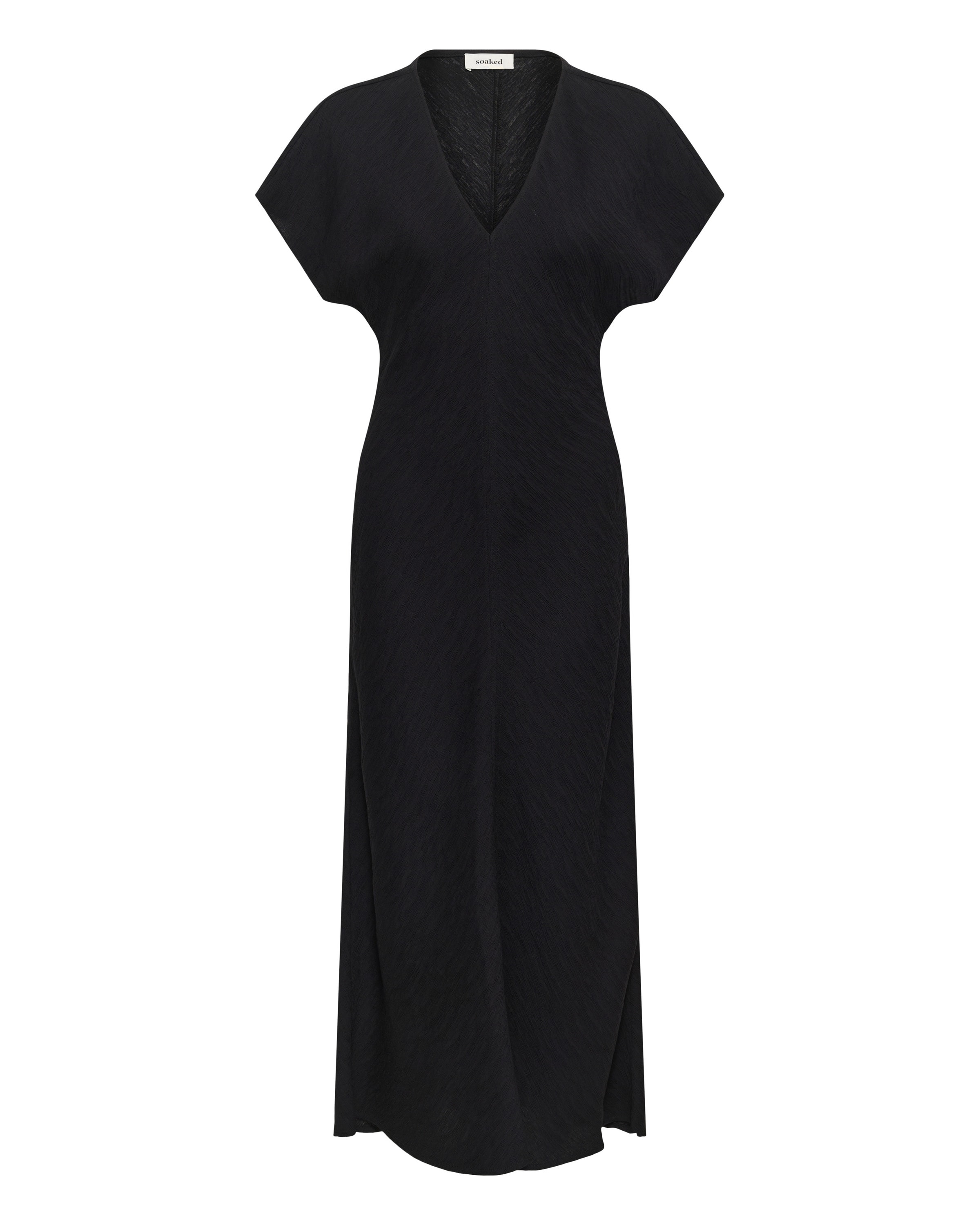 SOAKED IN LUXURY - Vestido 'Cevilla' em preto: frente