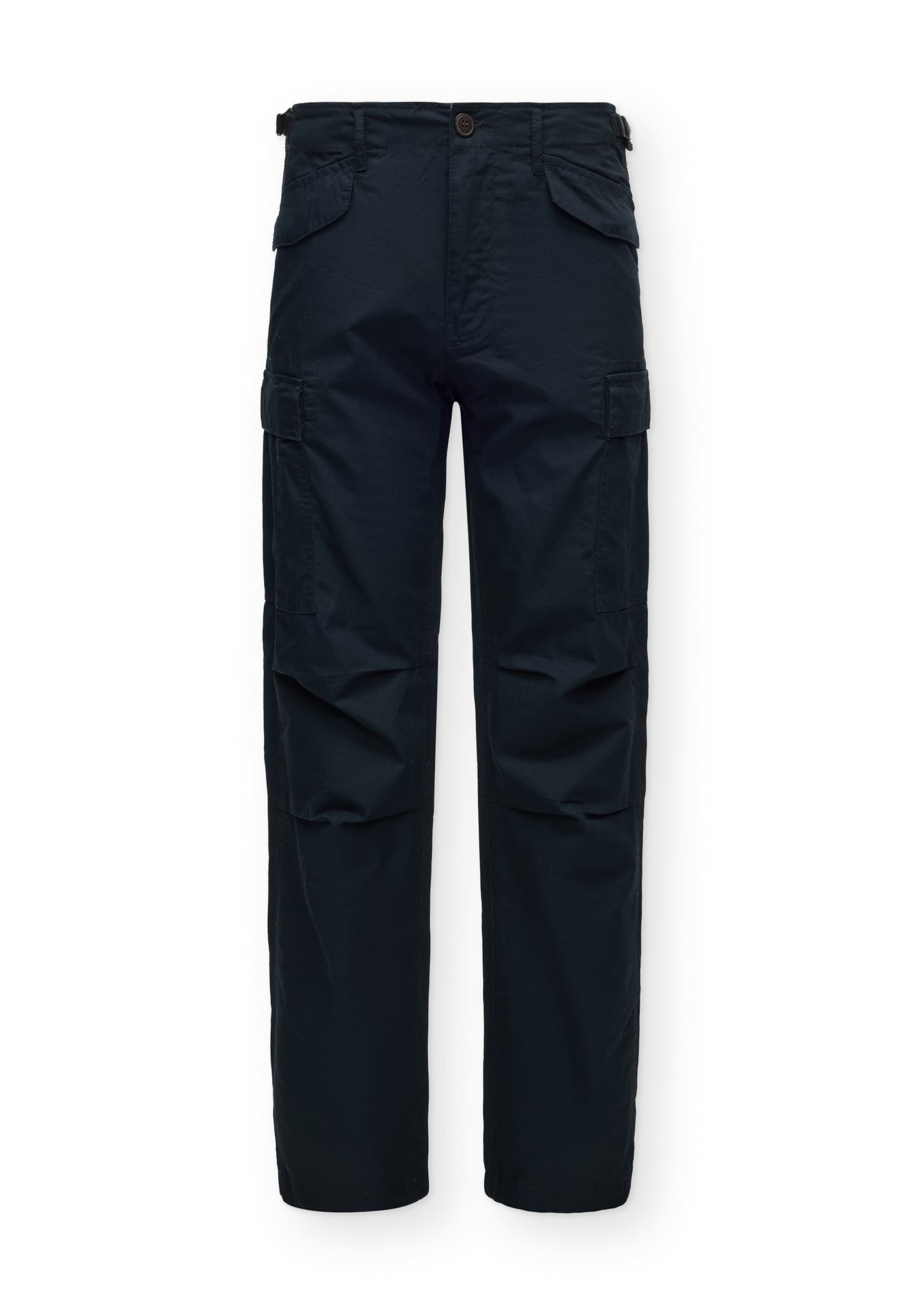 Vintage Industries - Pantalón cargo 'Miller' en negro: frente