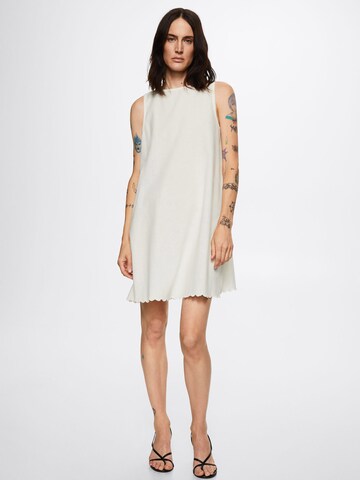 Robe 'ALMOND' MANGO en blanc