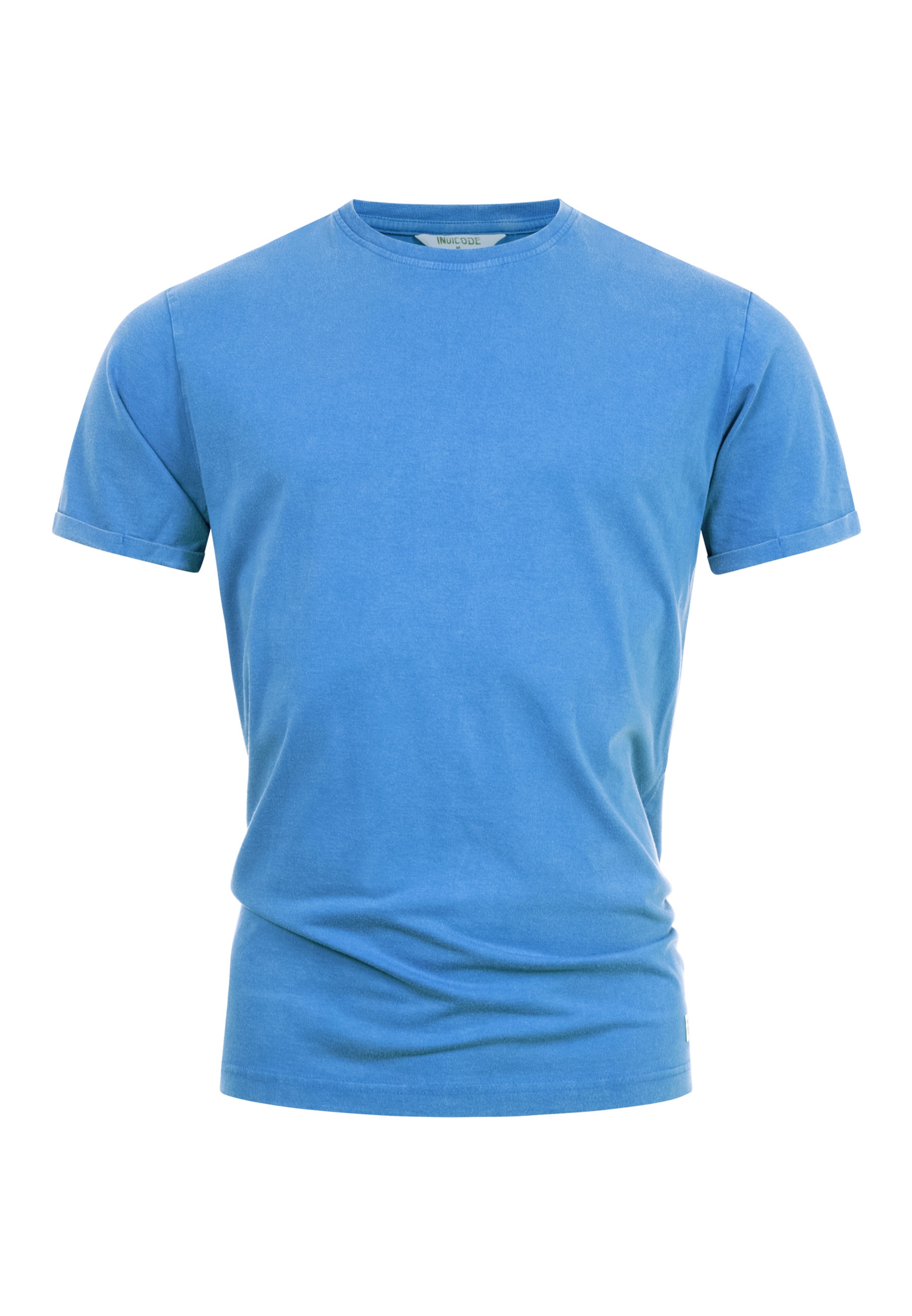INDICODE JEANS Shirt ' INHerbst ' in Blauw: voorkant