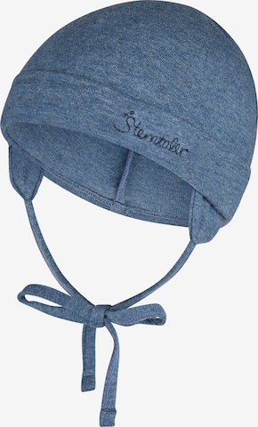 STERNTALER Beanie in Blue: front