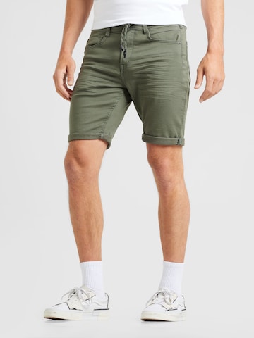 GARCIA Slimfit Broek in Groen: voorkant