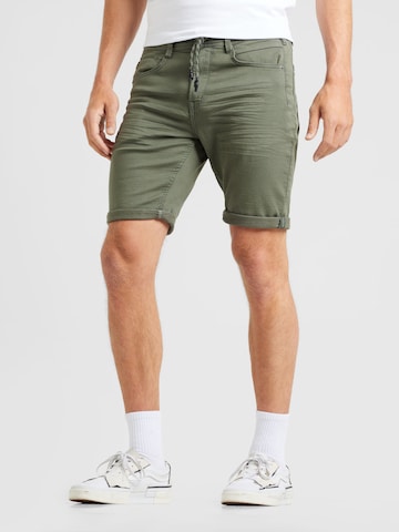 Coupe slim Pantalon GARCIA en vert : devant