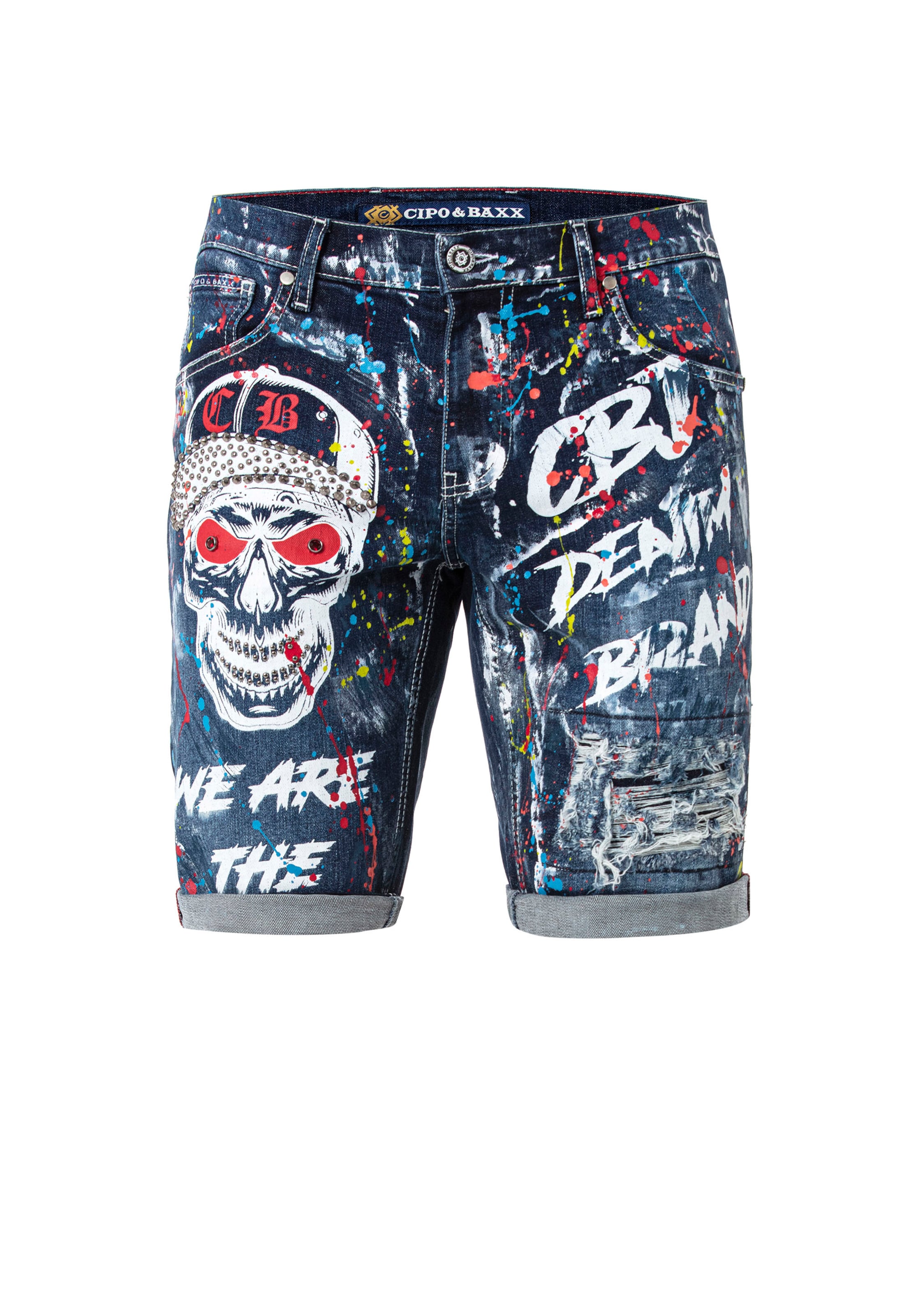CIPO & BAXX Regular Jeans in Blauw: voorkant