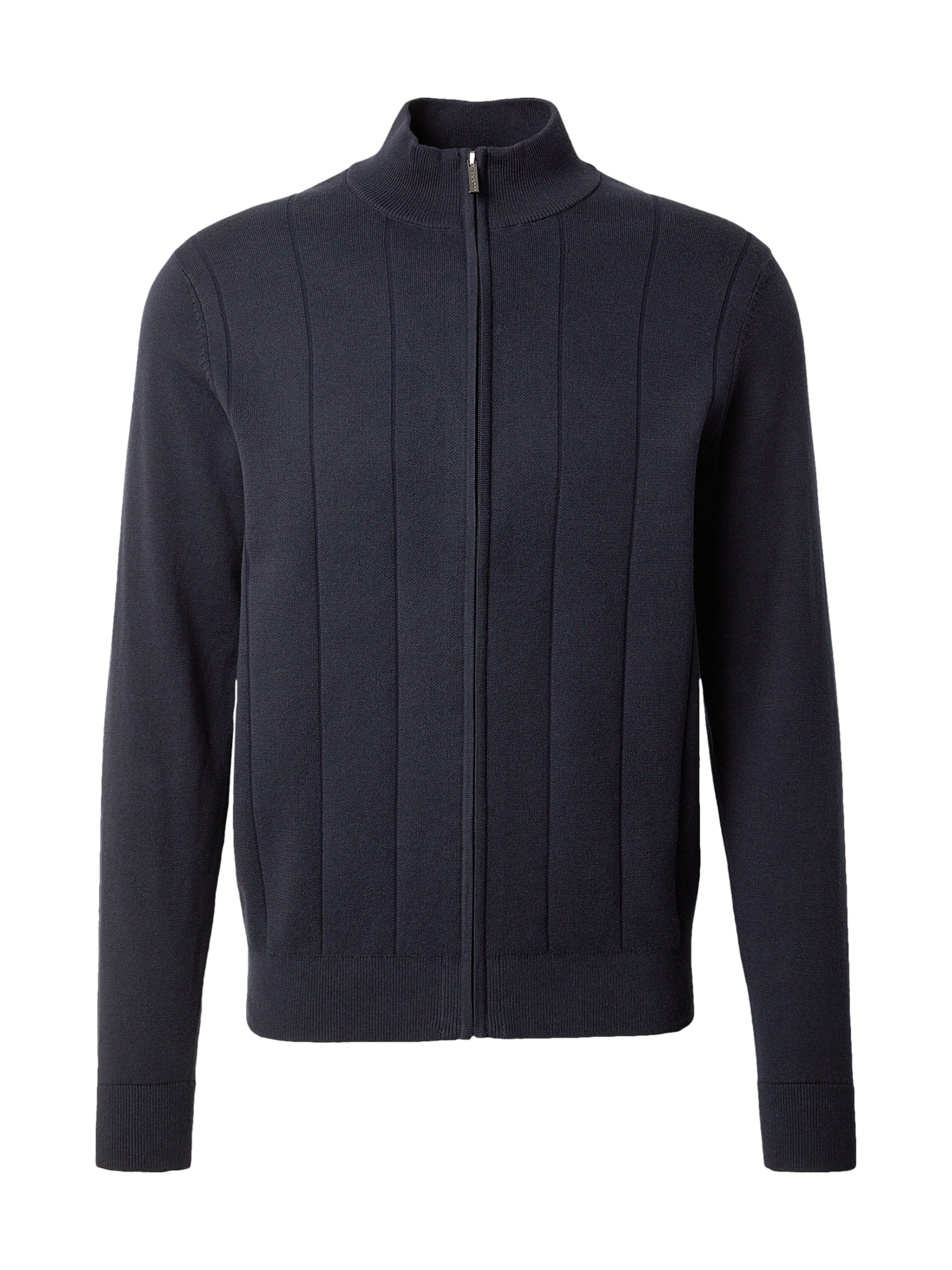 bugatti Плетена жилетка в синьо: отпред