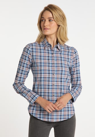 usha BLUE LABEL Blouse in Blauw: voorkant