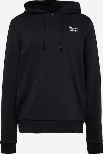 Reebok Sweatshirt de desporto 'IDENTITY' em preto / branco, Vista do produto