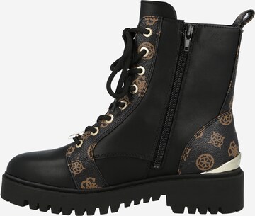 Bottines à lacets 'Omala' GUESS en noir