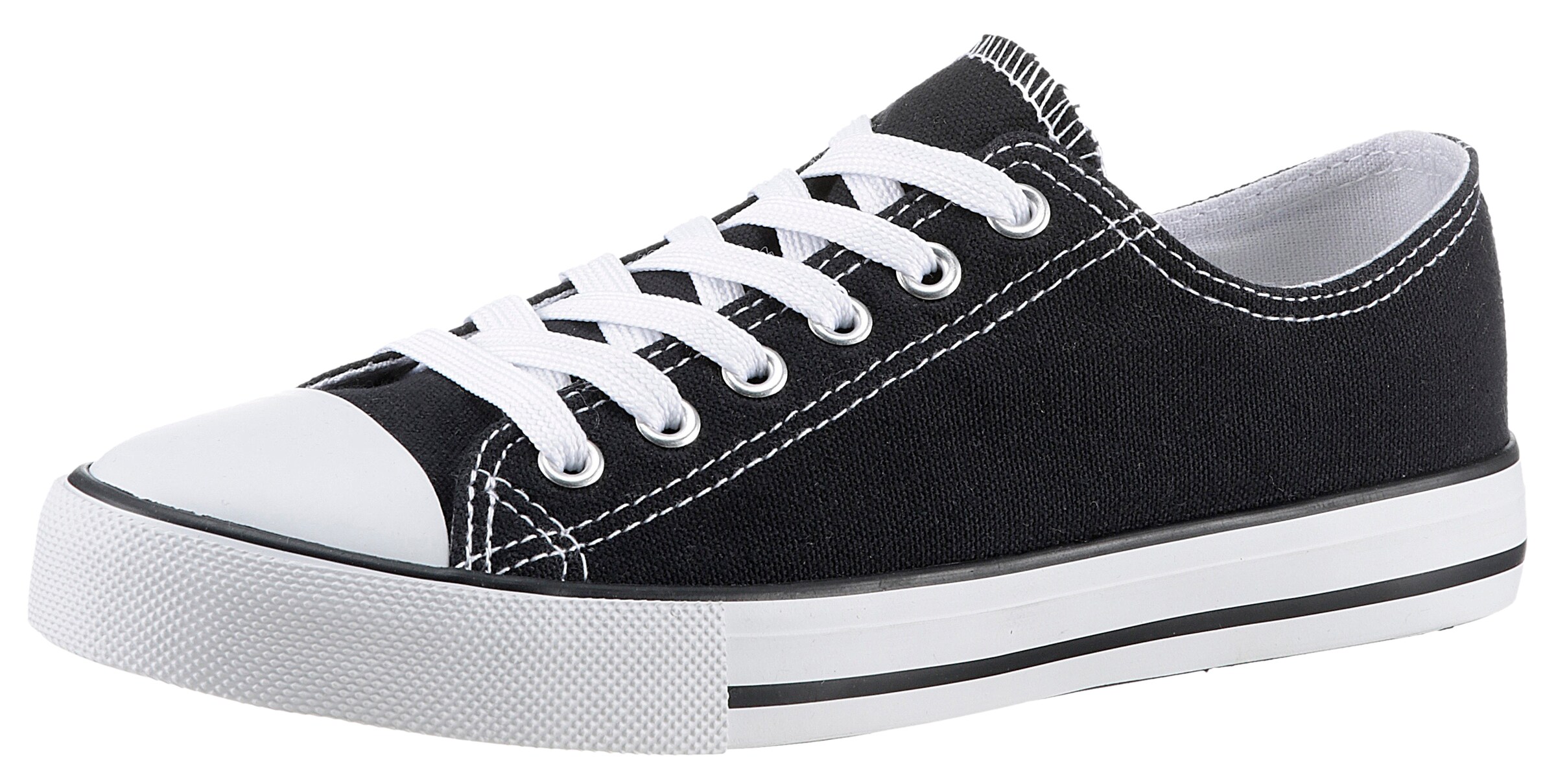 Aniston Sneaker low in Schwarz: Vorderseite