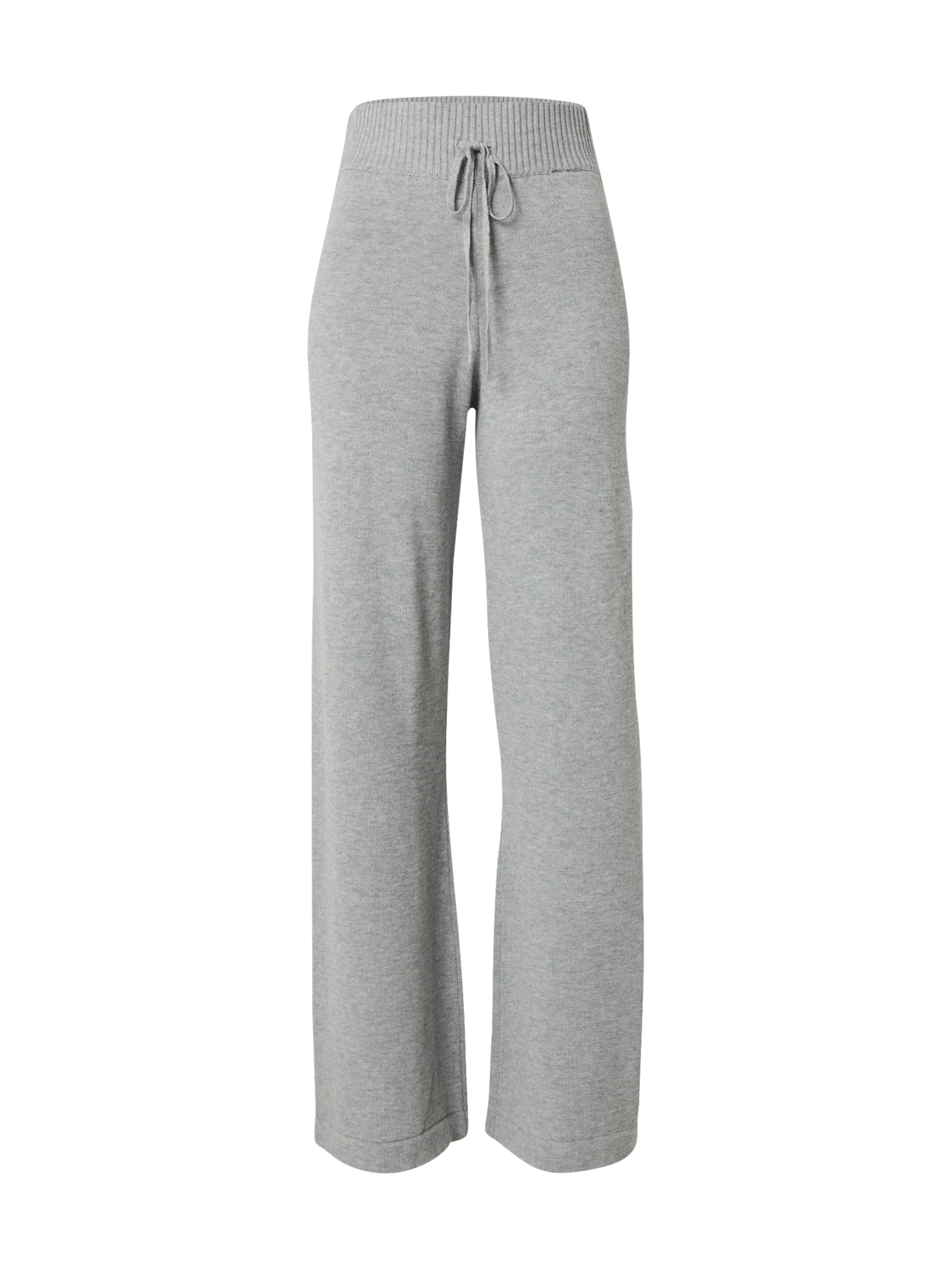 YAS Wide leg Pants 'YASBABETTE' in Grey: front