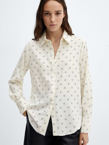 MANGO Bluse in Weiß: predná strana