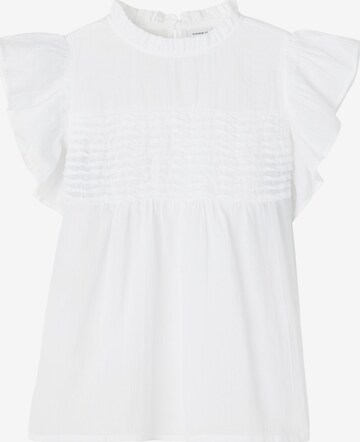 NAME IT - Blusa 'JULIA' en blanco: frente