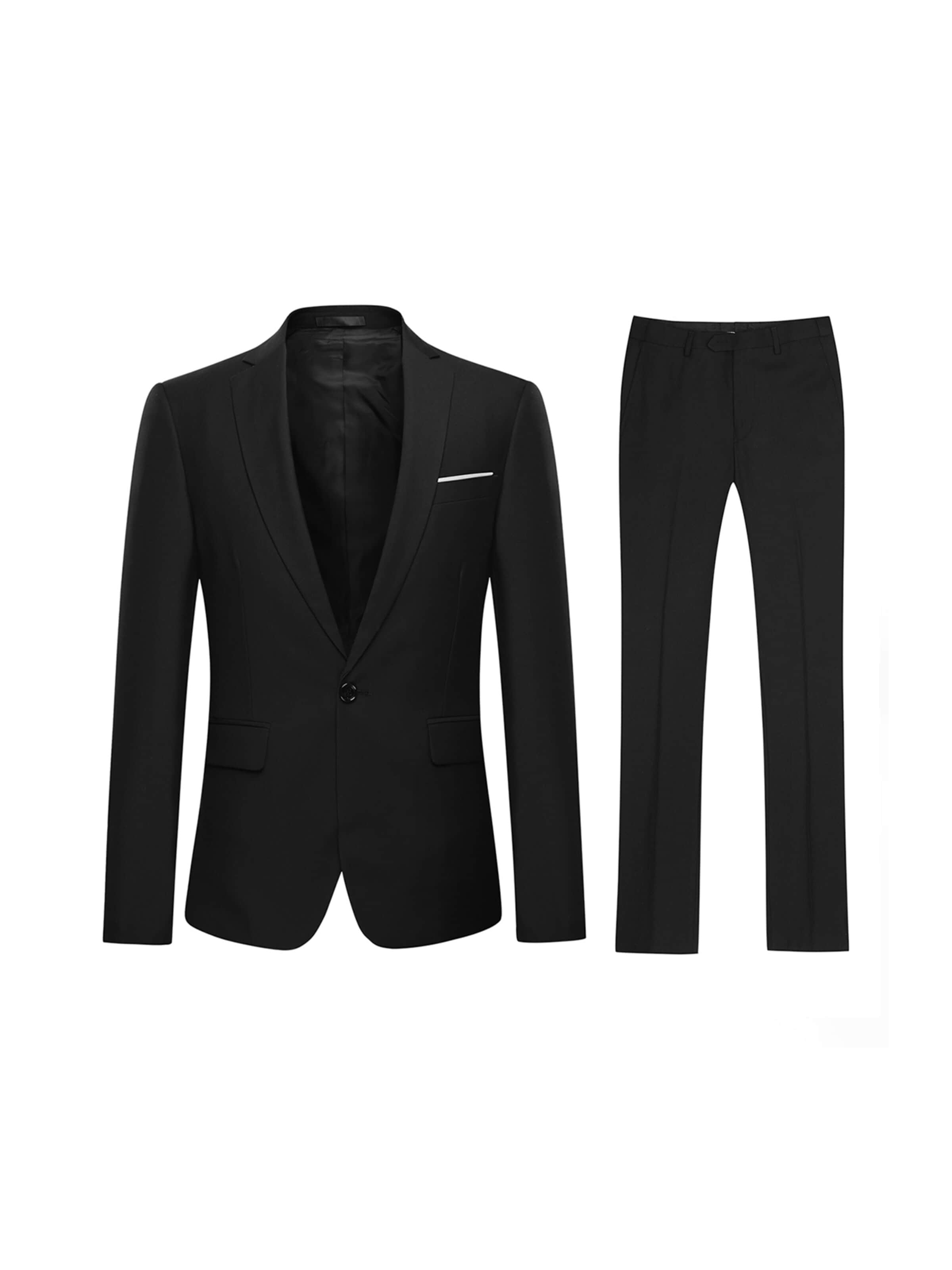 YOUTHUP Suit 'Feierabend' in Black: front