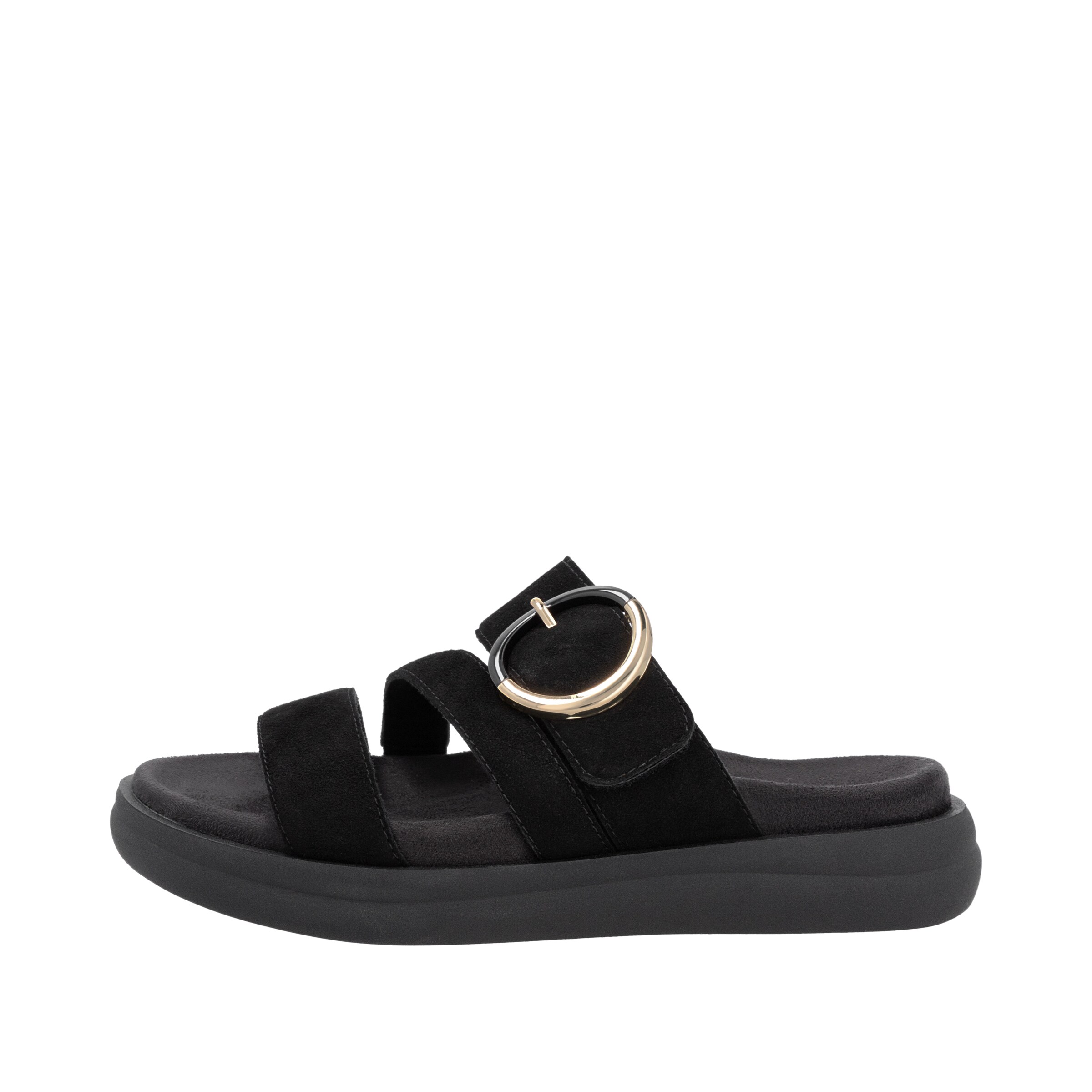 REMONTE Mules in Black: front