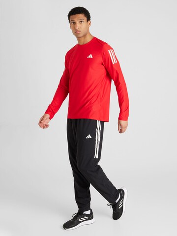 T-Shirt fonctionnel 'Own The Run' ADIDAS PERFORMANCE en rouge