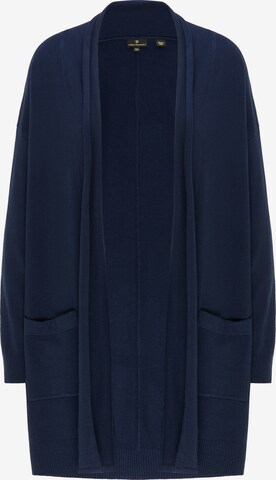 DreiMaster Klassik Gebreid vest in Blauw: voorkant