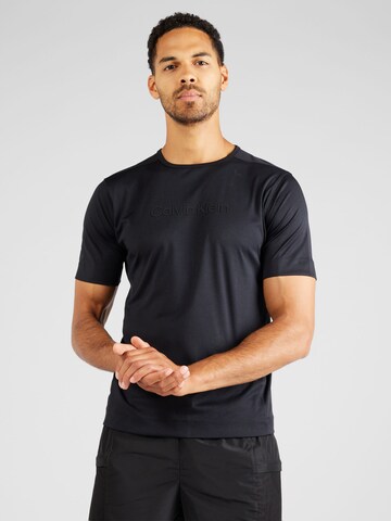 Calvin Klein Sport Funktionsshirt in Schwarz: Vorderseite