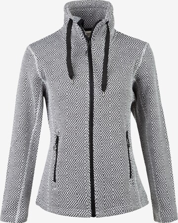Weather Report Athletic Fleece Jacket 'FREIDA' in Grey: front