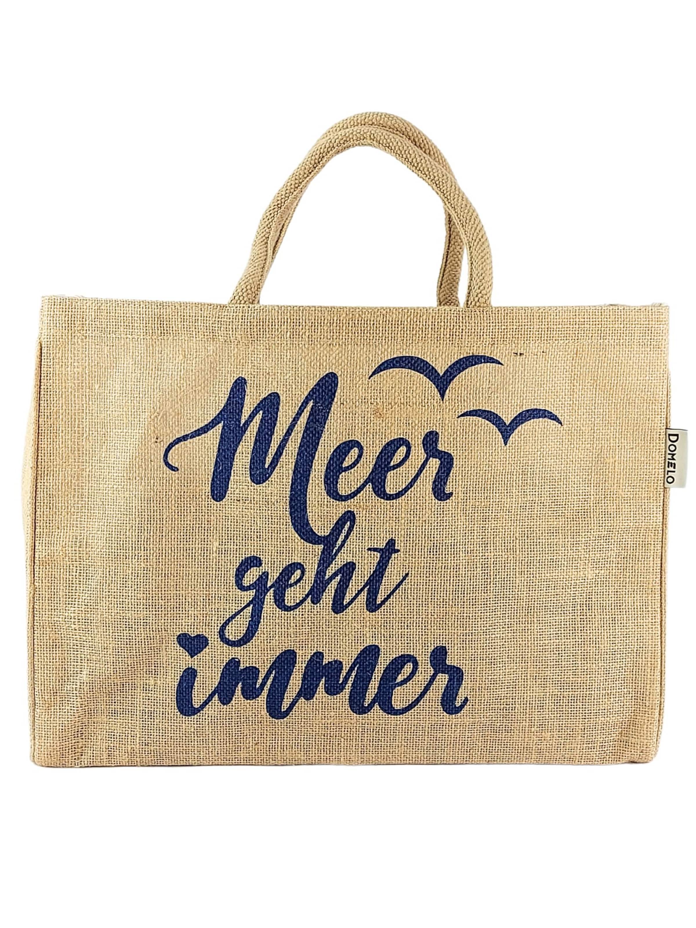 DOMELO Beach Bag 'Domelo' in Beige: front