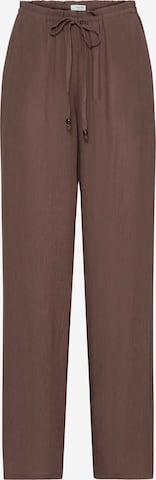 Wide leg Pantaloni 'BYEROLO' di b.young in marrone: frontale