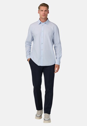 Boggi Milano Regular Chino 'B Jersey' in Blauw