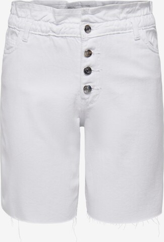 Pantalon 'CUBA' ONLY en blanc : devant