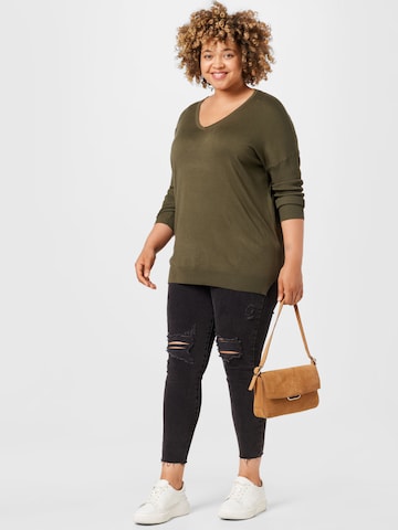 KAFFE CURVE Sweater 'Machi' in Green