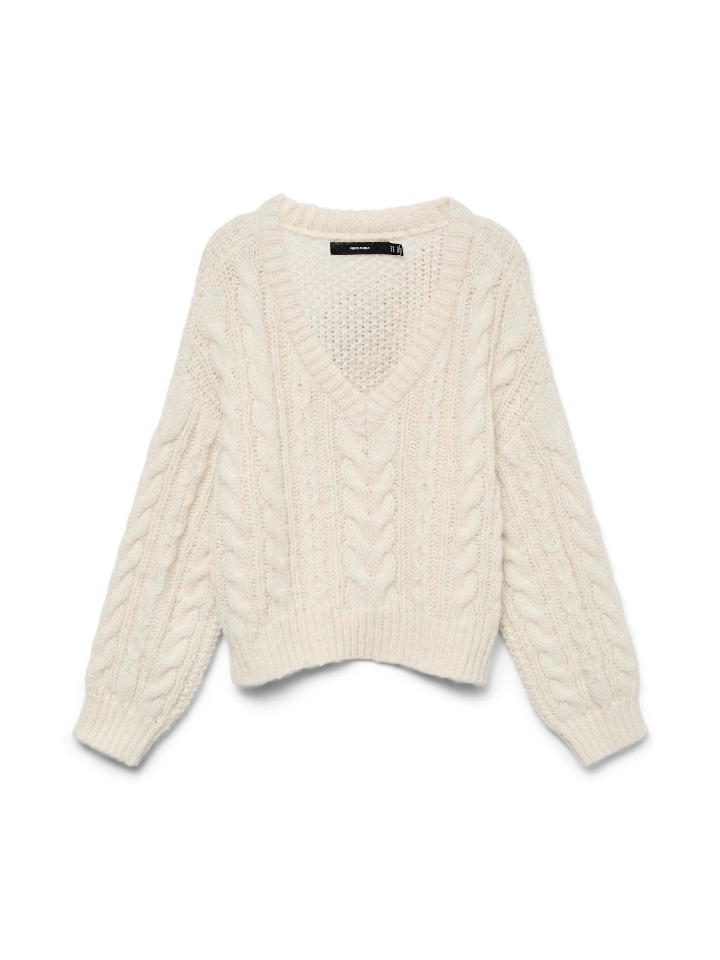 Vero Moda Curve Sweater 'VMDREAM' in Beige: front