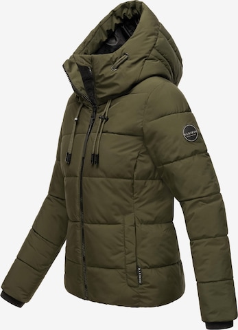 MARIKOO Damen Winterjacke Mit Taillengürtel - Warme Steppjacke Mit Kapuze, Gr. XS-XXL