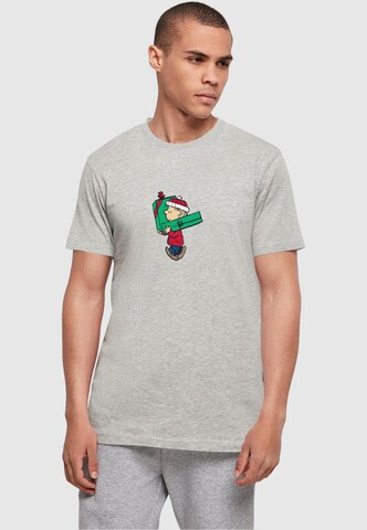 T-Shirt 'Peanuts Charlies Presents' Merchcode en gris : devant