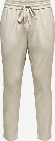 Pantaloni 'Linus' di Only & Sons in beige: frontale