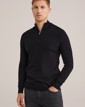 WE Fashion Trui in Zwart: voorkant