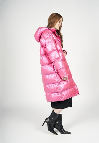 FREAKY NATION Χειμερινό παλτό 'Steamy' σε ροζ
