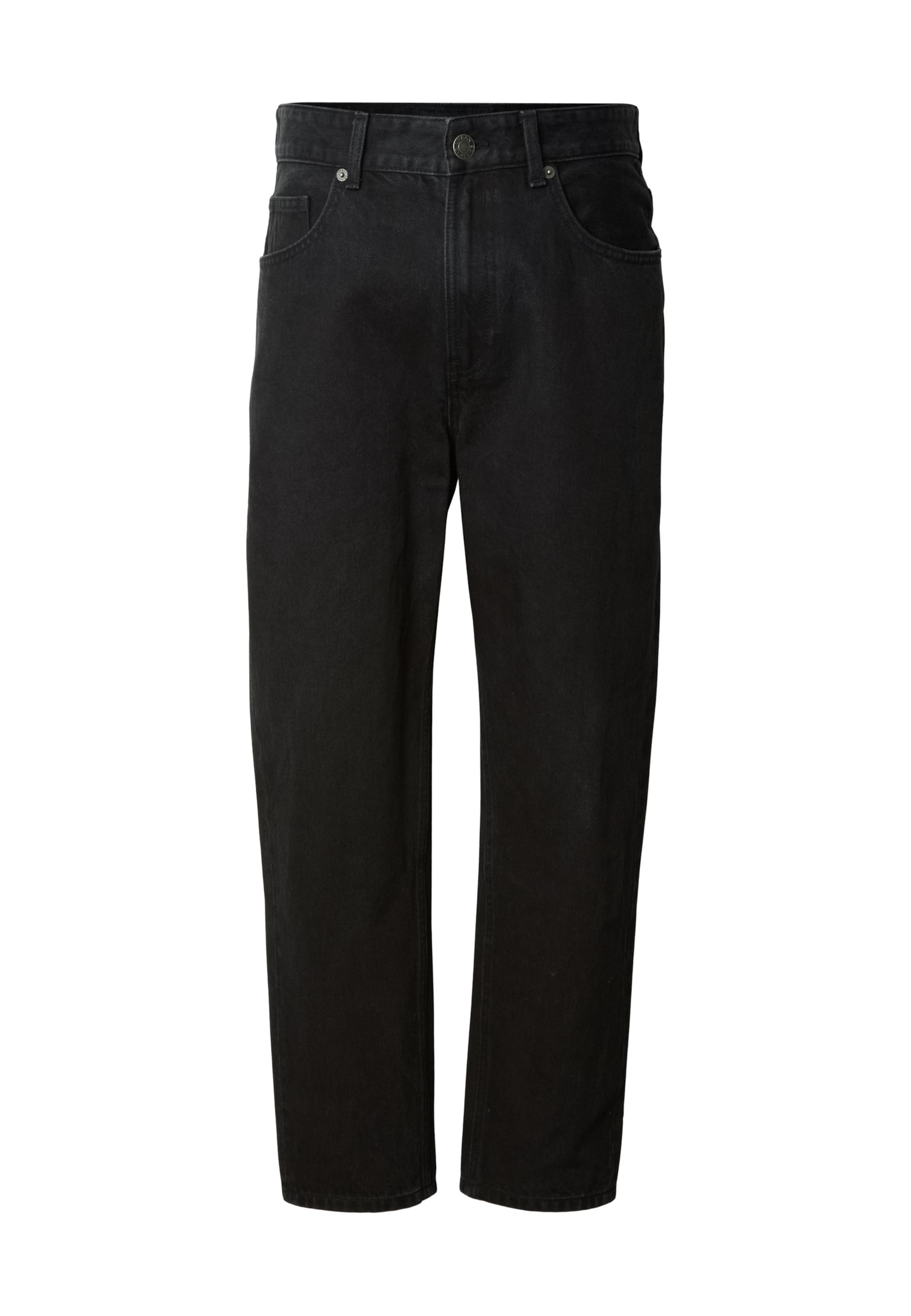 Urban Classics Loosefit Jeans in Zwart: voorkant