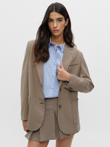 Pull&Bear Blazers in Bruin: voorkant